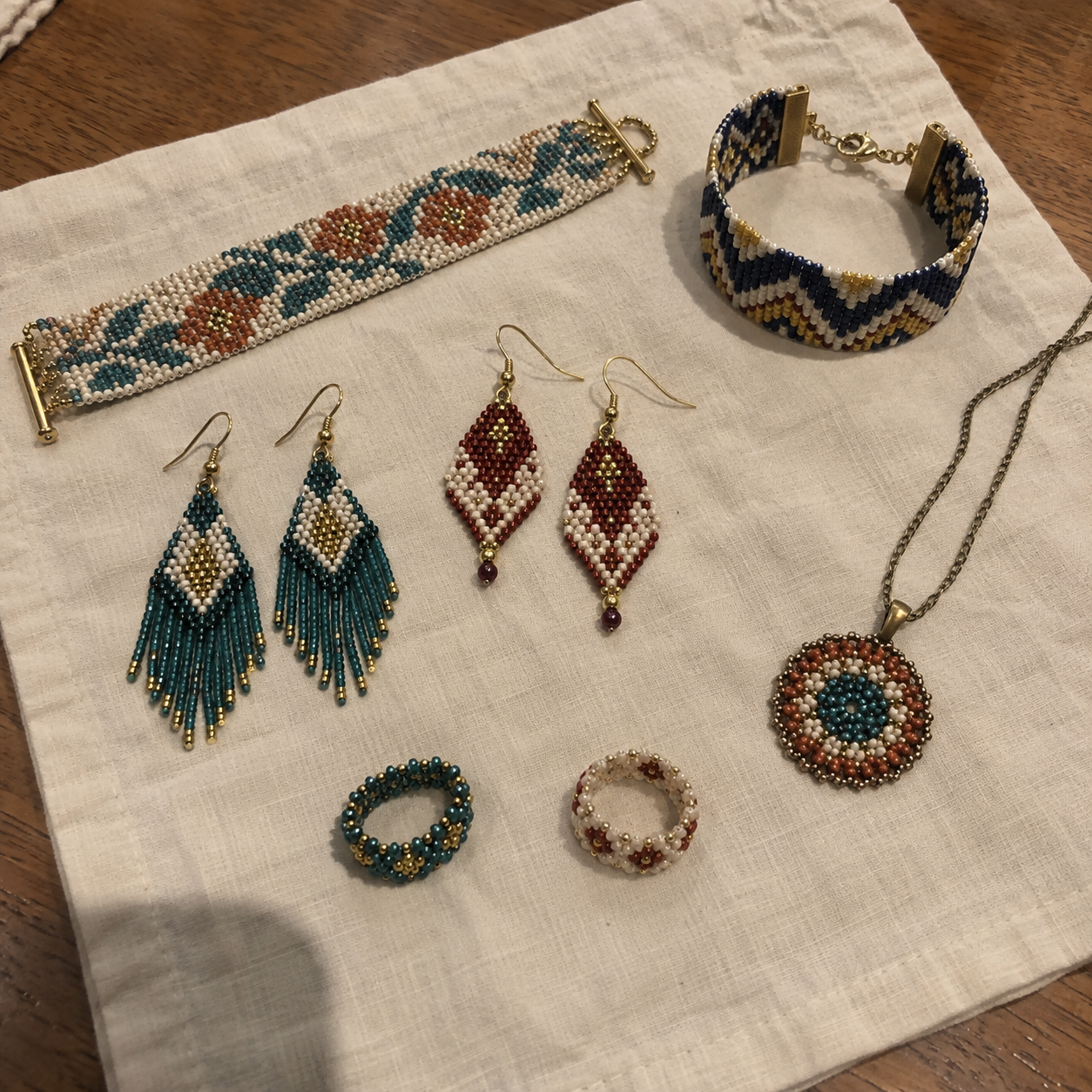 Finished beaded project by Emily C.